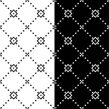 Siyah ve beyaz geometrik Dikişsiz desen web, Tekstil ve duvar kağıtları için