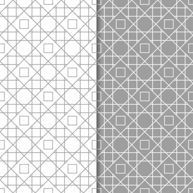 Gri ve beyaz geometrik Dikişsiz desen web, Tekstil ve duvar kağıtları için