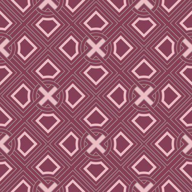 Geometrik mor kırmızı Dikişsiz desen duvar kağıtları, Tekstil ve kumaş için