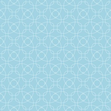 Hafif mavi geometrik süsleme. Web, Tekstil ve duvar kağıtları için seamless modeli