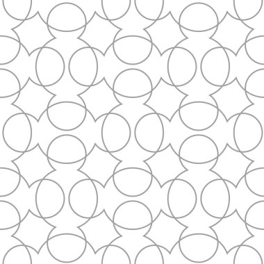 Işık gri geometrik süsleme. Web, Tekstil ve duvar kağıtları için seamless modeli