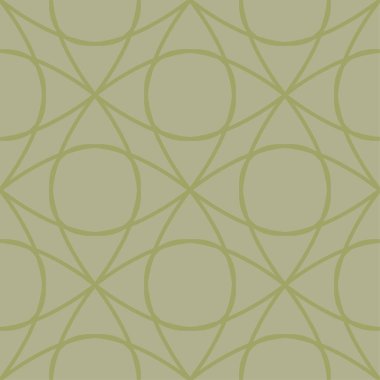 Zeytin yeşili geometrik süsleme. Web, Tekstil ve duvar kağıtları için seamless modeli
