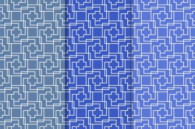 Mavi geometrik dikey Dikişsiz desen web, Tekstil ve duvar kağıtları için