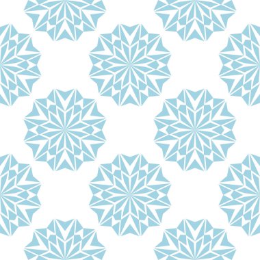 Beyaz zemin üzerine mavi çiçek tasarım. Tekstil ve duvar kağıtları için seamless modeli