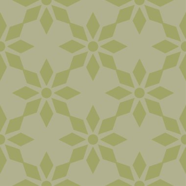 Zeytin yeşili çiçek süsleme. Tekstil ve duvar kağıtları için seamless modeli