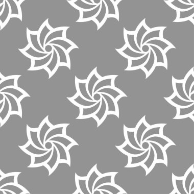 Çiçek gri seamless modeli. Çiçeğe öğeleri için duvar kağıdı arka plan.