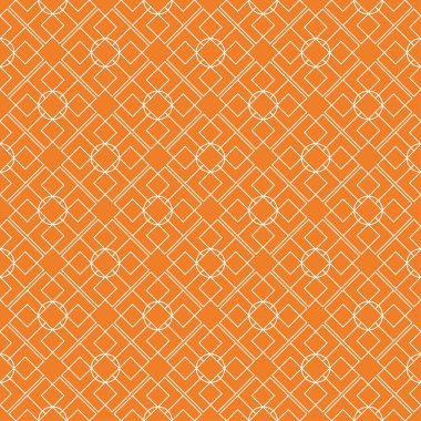Turuncu geometrik tasarım. Web, Tekstil ve duvar kağıtları için seamless modeli