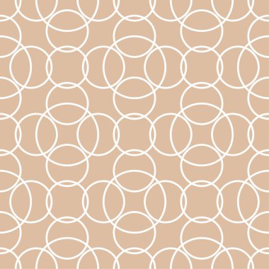 Bej ve beyaz geometrik yazdırın. Web, Tekstil ve duvar kağıtları için seamless modeli