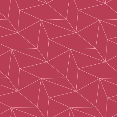Kırmızı geometrik süsleme. Web, Tekstil ve duvar kağıtları için seamless modeli