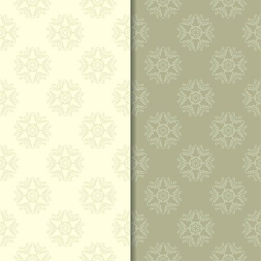 Zeytin yeşili st çiçek kökenden. Tekstil ve duvar kağıtları için dikişsiz desen