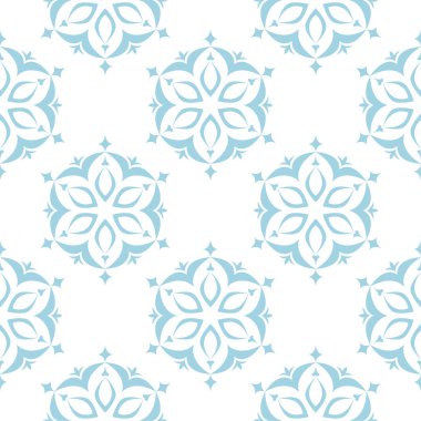 Çiçek renkli seamless modeli. Mavi ve beyaz arka plan duvar kağıtları için çiçeğe elemanları ile.