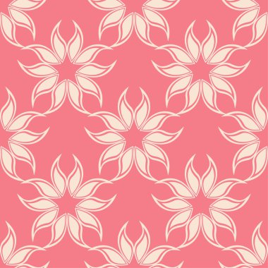 Çiçekli pembe seamless modeli. Çiçeğe öğeleri için duvar kağıdı arka plan.