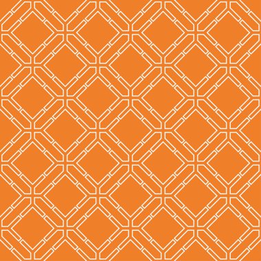 Turuncu geometrik süsleme. Web, Tekstil ve duvar kağıtları için seamless modeli
