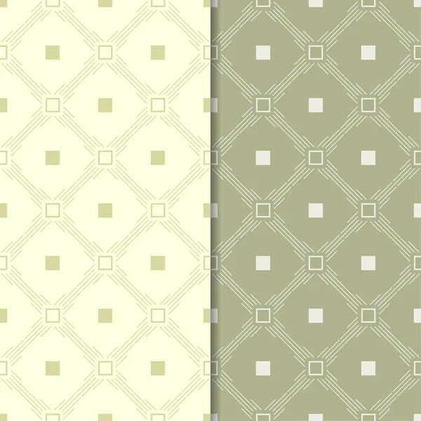 Geometrik süsler kümesi. Zeytin yeşili Dikişsiz desen web, Tekstil ve duvar kağıtları için