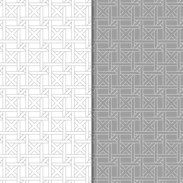 Szürke Fehér Geometriai Sor Zökkenőmentes Minta Web Textil Háttérképek — Stock Vector