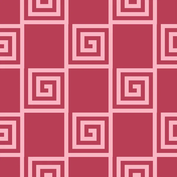 Ornamento Geométrico Rosa Vermelho Pálido Padrão Sem Costura Para Web — Vetor de Stock