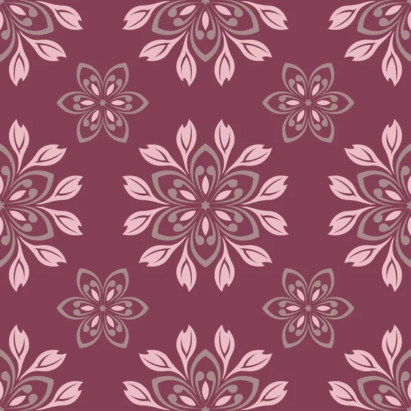 Sorunsuz arka plan. Çiçek mor kırmızı desenli duvar kağıtları, Tekstil ve kumaş için