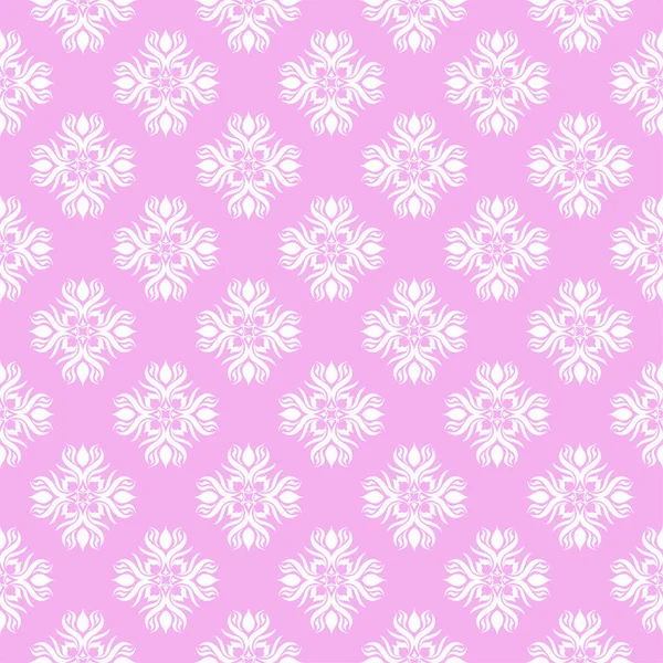 Floraler Hintergrund Mit Violett Rosa Nahtlosem Muster Design Für Tapeten — Stockvektor