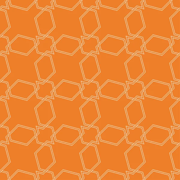 Adorno Geométrico Naranja Patrón Sin Costuras Para Tela Textil Fondos — Vector de stock