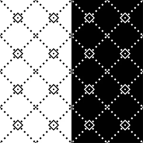 Черно Белые Геометрические Бесшовные Узоры Паутины Текстиля Обоев — стоковый вектор