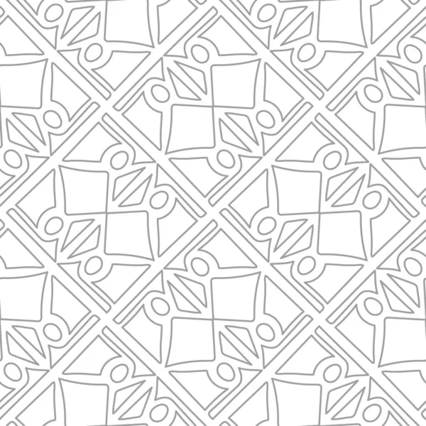 Web テキスタイルや壁紙のため光灰色の幾何学的シームレス パターン — ストックベクタ