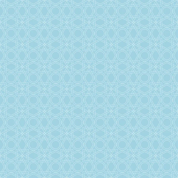 Web テキスタイルや壁紙の光ブルー幾何学的シームレス パターン — ストックベクタ