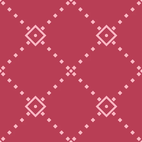Patrón Geométrico Sin Costura Rojo Rosa Pálido Para Tela Textiles — Archivo Imágenes Vectoriales