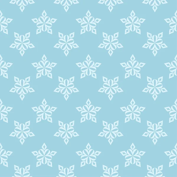 Patrón Floral Blanco Azul Adorno Sin Costuras Para Textiles Fondos — Vector de stock