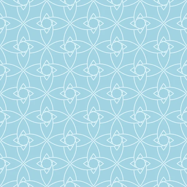 Светло Синий Геометрический Орнамент Бесшовный Узор Веб Текстиля Обоев — стоковый вектор