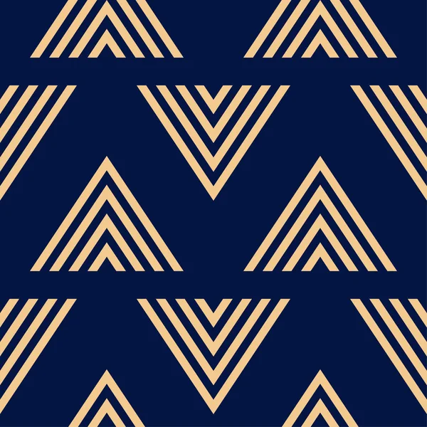 Altın mavi geometrik seamless modeli web, Tekstil ve duvar kağıtları için