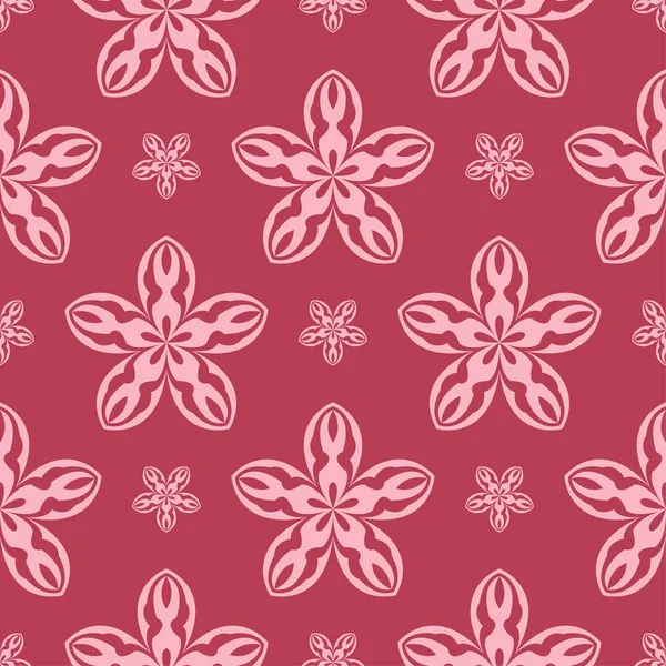 Вишнево Розовый Цветочный Трипс Бесшовный Узор Текстиля Обоев — стоковый вектор