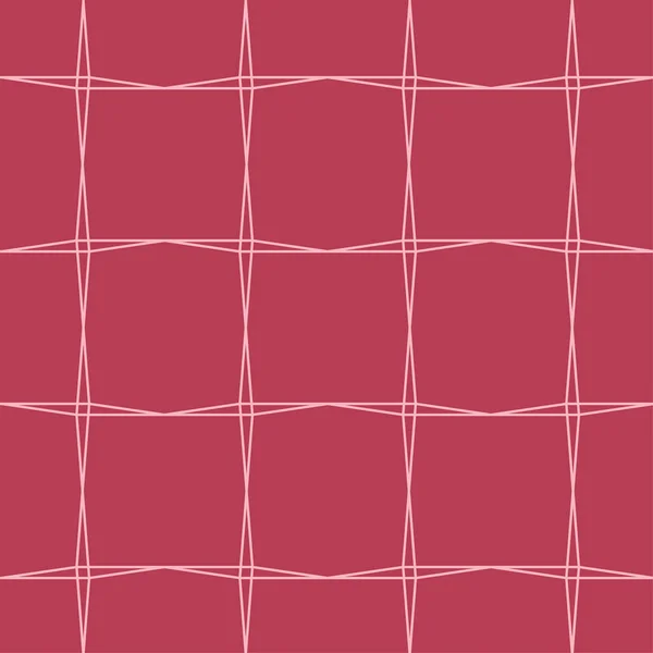 Rot Und Blass Rosa Geometrische Ornament Nahtlose Muster Für Web — Stockvektor
