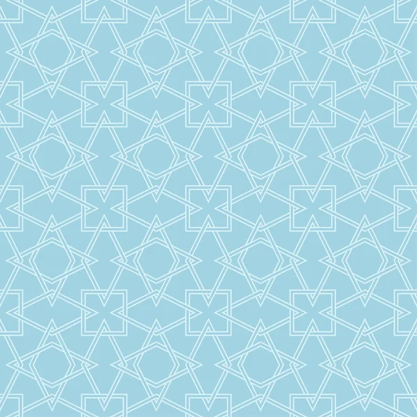 Világos Kék Geometriai Varrat Nélküli Mintát Web Textil Háttérképek — Stock Vector