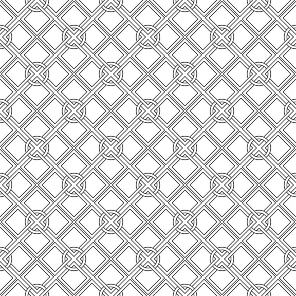 Zwarte Geometrisch Ontwerp Witte Achtergrond Naadloze Patroon Voor Web Textiel — Stockvector