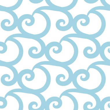 Soyut seamless modeli. Açık mavi ve beyaz renkli Tekstil, duvar kağıtları ve kumaşlar için