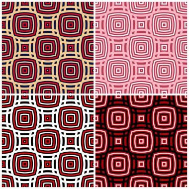 Duvar kağıtları, Tekstil ve kumaş için geometrik desenleri ile sorunsuz kökenden ayarla