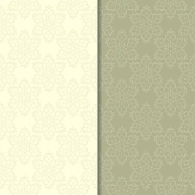 Zeytin yeşili st çiçek kökenden. Tekstil ve duvar kağıtları için dikişsiz desen