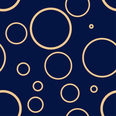 Koyu mavi zemin üzerine altın geometrik yazdır. Web, Tekstil ve duvar kağıtları için seamless modeli