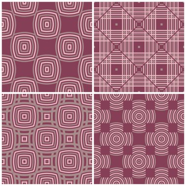 Menekşe sorunsuz arka plan duvar kağıtları, Tekstil ve kumaş için geometrik desenlerle ayarla