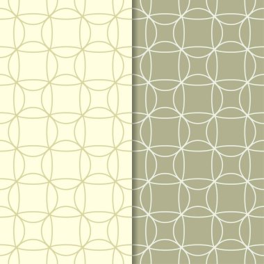 Geometrik süsler kümesi. Zeytin yeşili Dikişsiz desen web, Tekstil ve duvar kağıtları için
