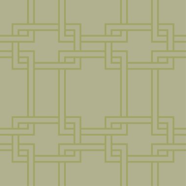Zeytin yeşili geometrik süsleme. Web, Tekstil ve duvar kağıtları için seamless modeli