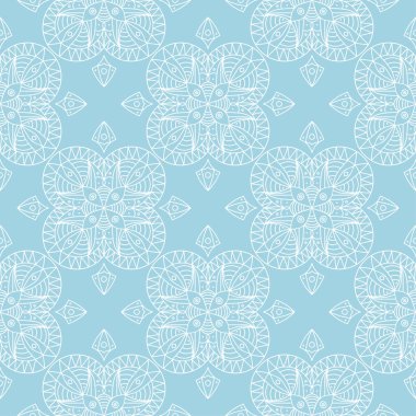 Lacivert geometrik süsleme. Web, Tekstil ve duvar kağıtları için seamless modeli