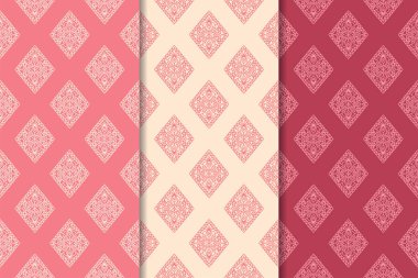 Kiraz kırmızı geometrik dikey Dikişsiz desen web, Tekstil ve duvar kağıtları için