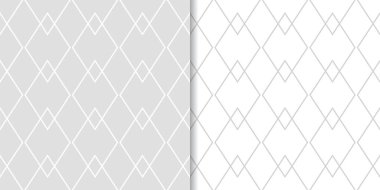 Web, Tekstil ve duvar kağıtları için dikişsiz desen ışık gri geometrik dizi
