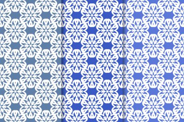 Çiçek süsler kümesi. Mavi dikey Dikişsiz desen. Duvar kağıdı arka plan