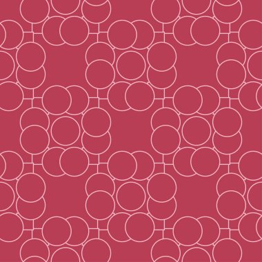 Kırmızı ve soluk pembe geometrik seamless modeli web, Tekstil ve duvar kağıtları için