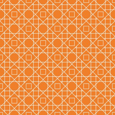 Turuncu geometrik seamless modeli web, Tekstil ve duvar kağıtları için