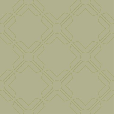 Geometrik süsleme. Zeytin yeşili seamless modeli web, Tekstil ve duvar kağıtları için