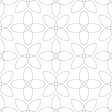 Işık gri geometrik süsleme. Web, Tekstil ve duvar kağıtları için seamless modeli