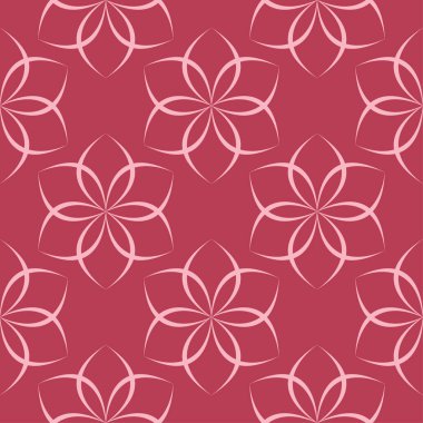 Kiraz pembe çiçek süsleme. Tekstil ve duvar kağıtları için seamless modeli